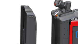 Mitgängerbetrieb für den Kommissionierer V08 von Linde Material Handling. Der Mitgeängerbetrieb des V08 von Linde Material Handling ermöglicht die Bedienung des Fahrzeugs von außen.