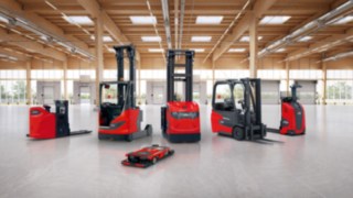 Linde Material Handling bietet eine große Produktvielfalt. Produktportfolio von Linde Material Handling