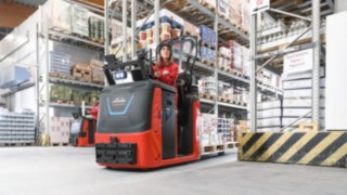 Gute Sicht im Kommissionierer N20 C von Linde Material Handling Kommsissionierer N20 C von Linde Material Handling im Einsatz im Warenlager